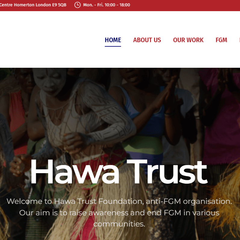 Hawa Trust is a local charity foundation that works with different people and organisations in the fighting against FGM/C related with HIV and order harmful abuse to women and girls.