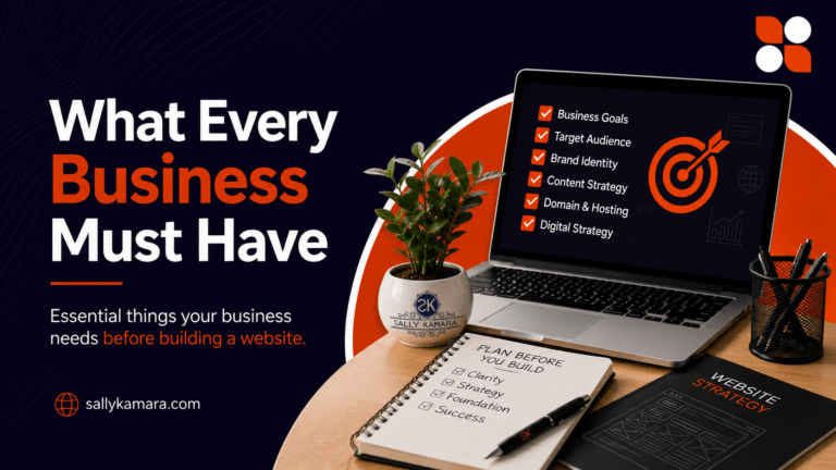 What Every Business Must Have Before Building a Website (A Strategic Guide for 2026) What Every Business Must Have Before Building a Website (A Strategic Guide for 2026)