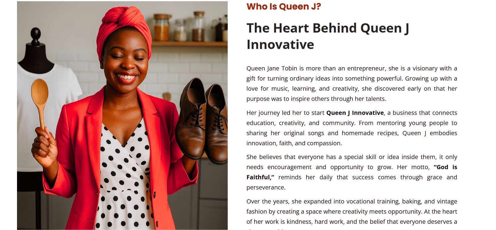 Queen J Innovative Website Case Study | Creative Business Website Design Portfolio