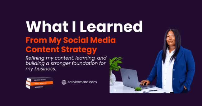 Social Media Content Strategy Sally Kamara
